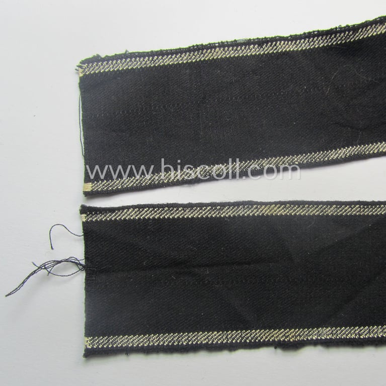 Only once before seen - full length and with certainty very scarcely encountered! - neatly 'BeVo'-woven 'Ärmelstreifen' (ie. cuff-title) as was intended for the various (I deem merely civil) staffmembers serving within the: 'HY-Werk Scholven'