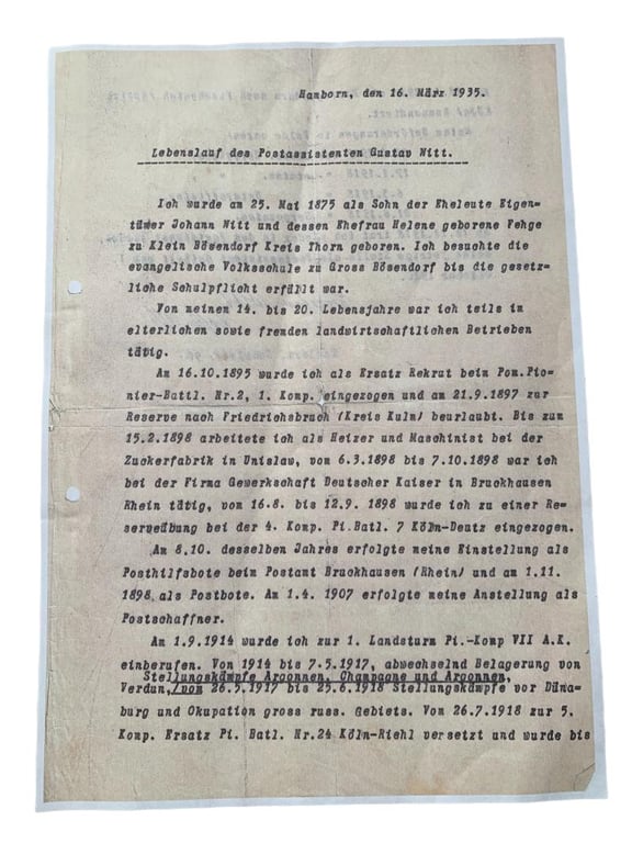 German WW1 Customs Spiked Helmet 'Pickelhaube'