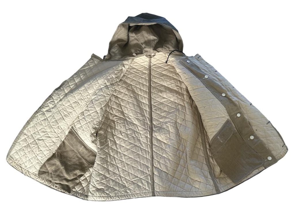 Luftwaffe Fallschirmjäger Squere Guilted Winter Parka in Stone Mint Condition