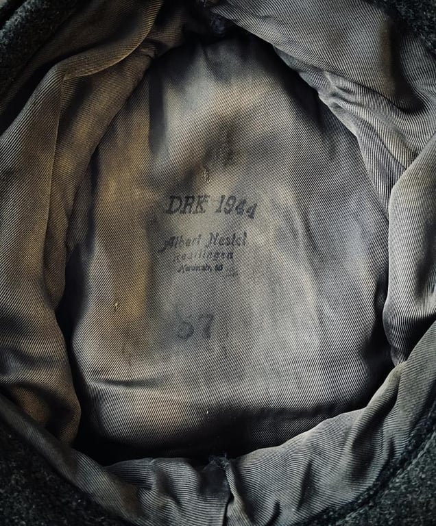 German DRK M43 Style Cap Marked DRK 1944