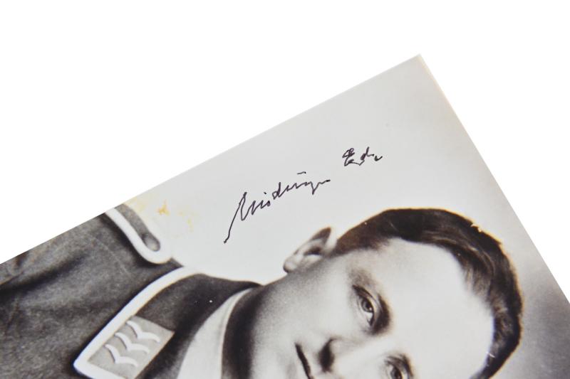 Signature of Luftwaffe Recipient 'Eduard Lindinger'