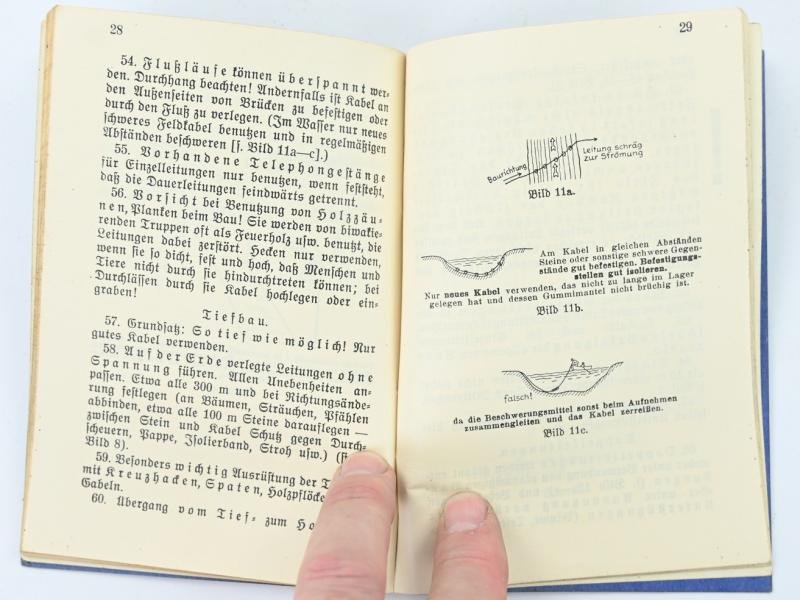 German WH Instruction Manual 'Fieldphone signal making'