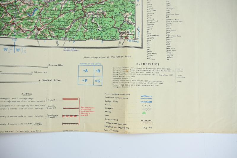 British WW2 Roadmap Dusseldorf Germany