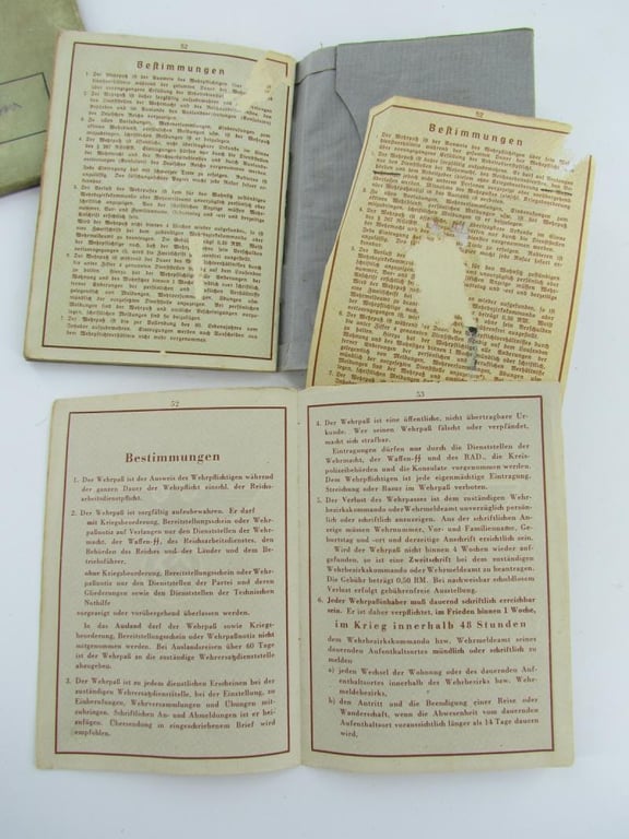 Pre-War Early Type Wehrpass With Cover