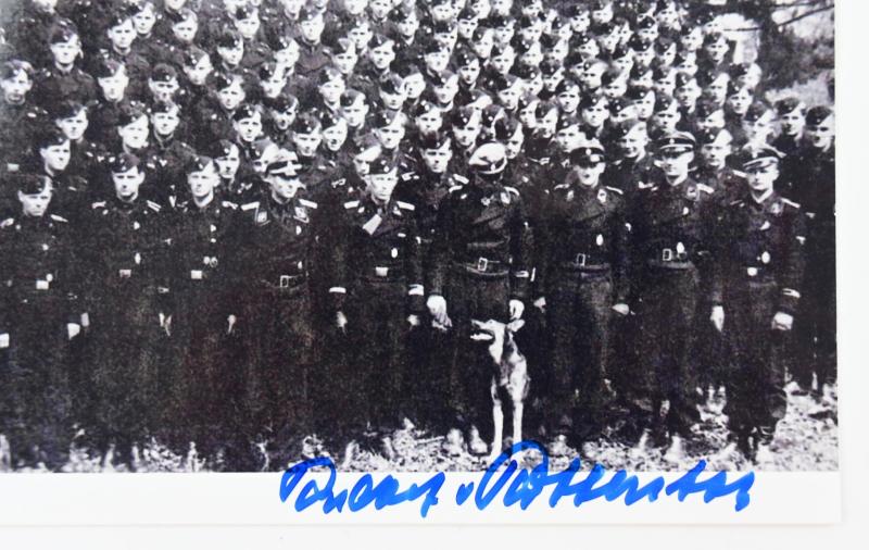 Signature of Waffen-SS KC Recipient 'Rudolf von Ribbentrop'