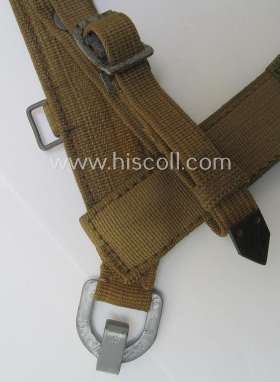 Early- (ie. mid-war-) period, 'all-linnen'-based specific 'tropical-issue'-pattern WH 'A-Rahmen' (ie. 'Gefechts- or 'Sturmgepäck')