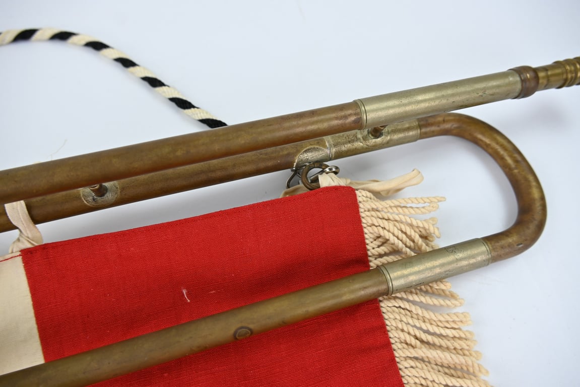 German Hitler Youth Trumpet & Fahne