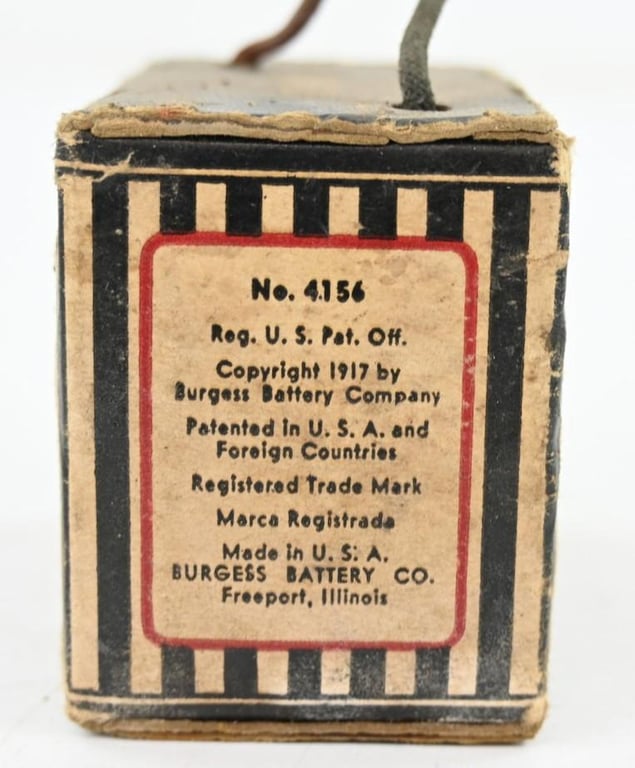 US WW2 Signal Corps Battery B High Voltage