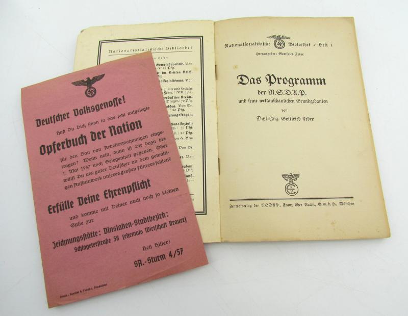 (Brochure) Das Programm der N.S.D.A.P.