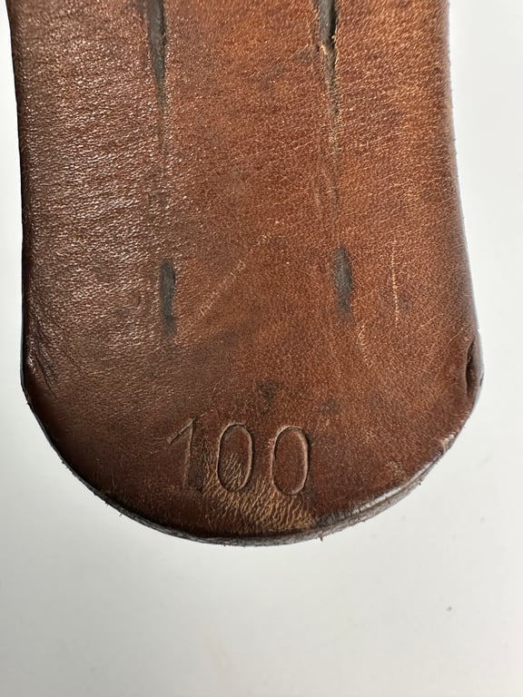 WH leather belt size 100