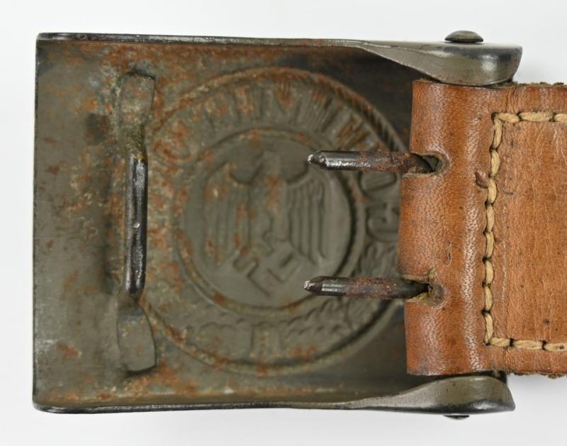 German WH Beltbuckle with Tab 'E.Schneider'