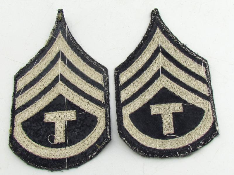 US WWII NCO Rank Chevron Set