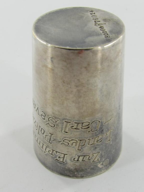 Silver presentation cup for police school 'Carl Severing'