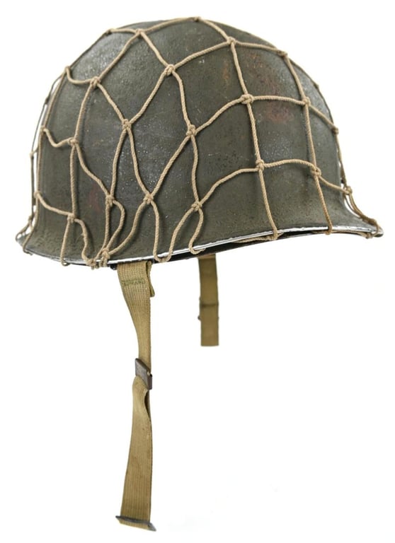 US WW2 Fixed Bale Combat Helmet 'Captain'
