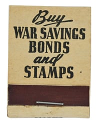 US WW2 War Bonds Matchbox