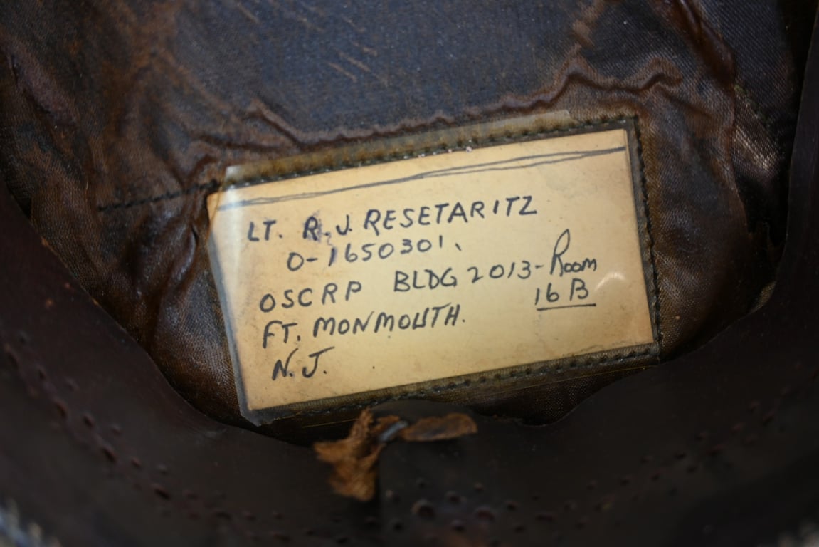 US WW2 Officers Cap R.J. Resetaritz
