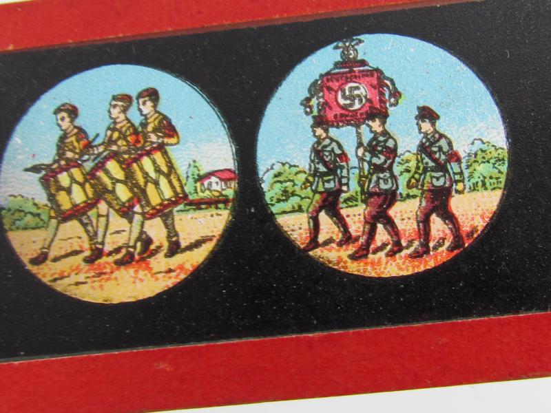 Magic Lantern ( Laterna Magica ) Glass Plates In Original Box