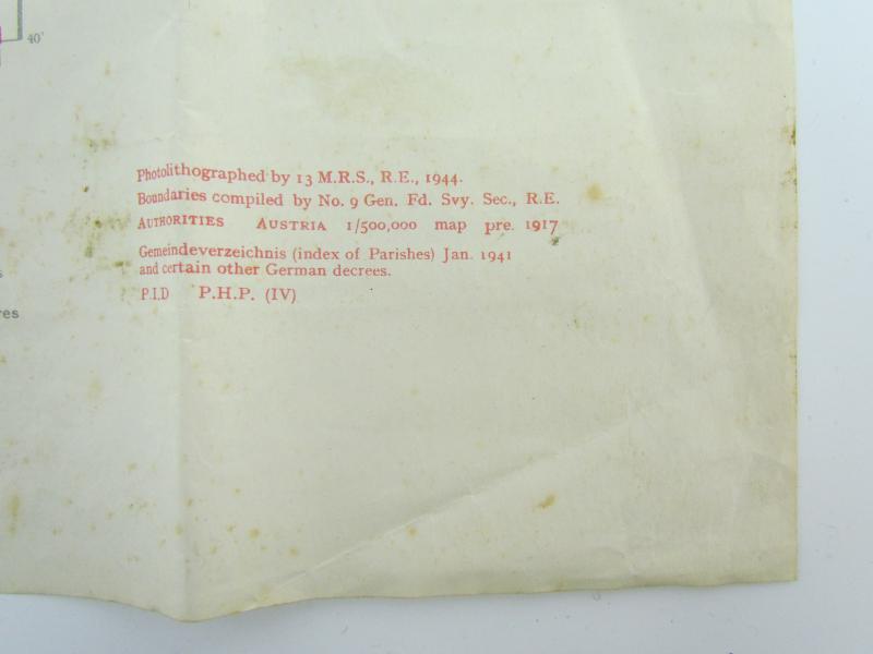 US WWII Roadmap Part of Trieste 1944