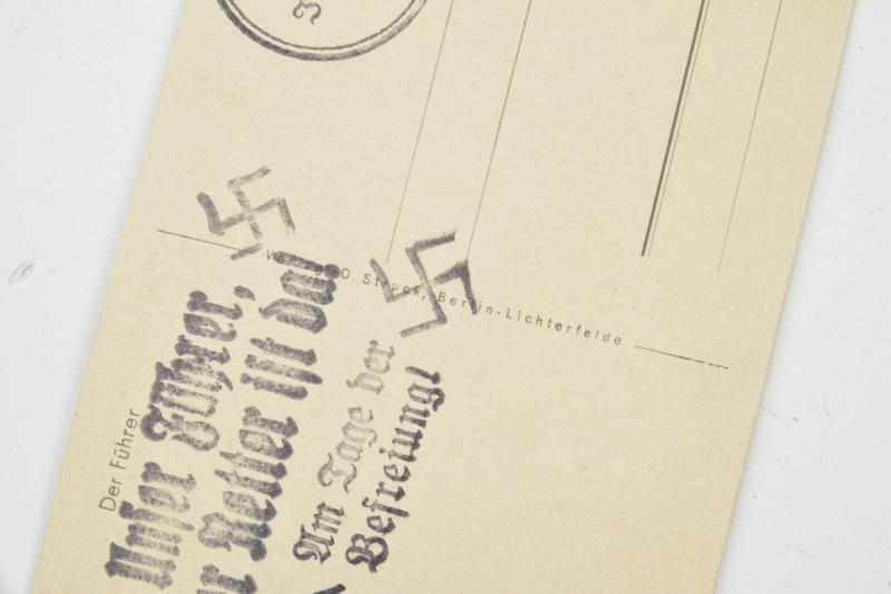 German Adolf Hitler Portrait Postcard