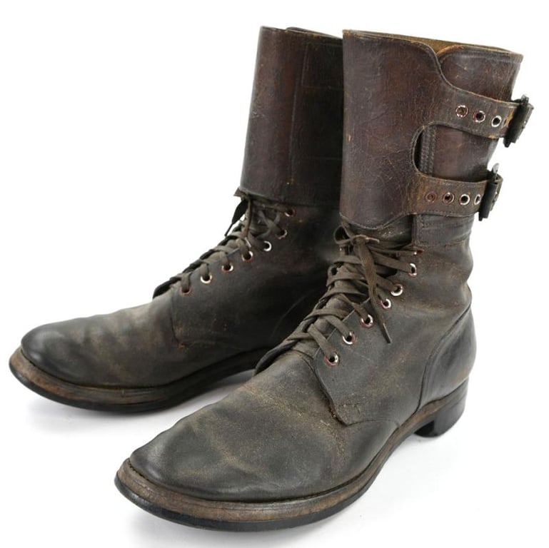 US WW2 Double Buckle Combat Boots