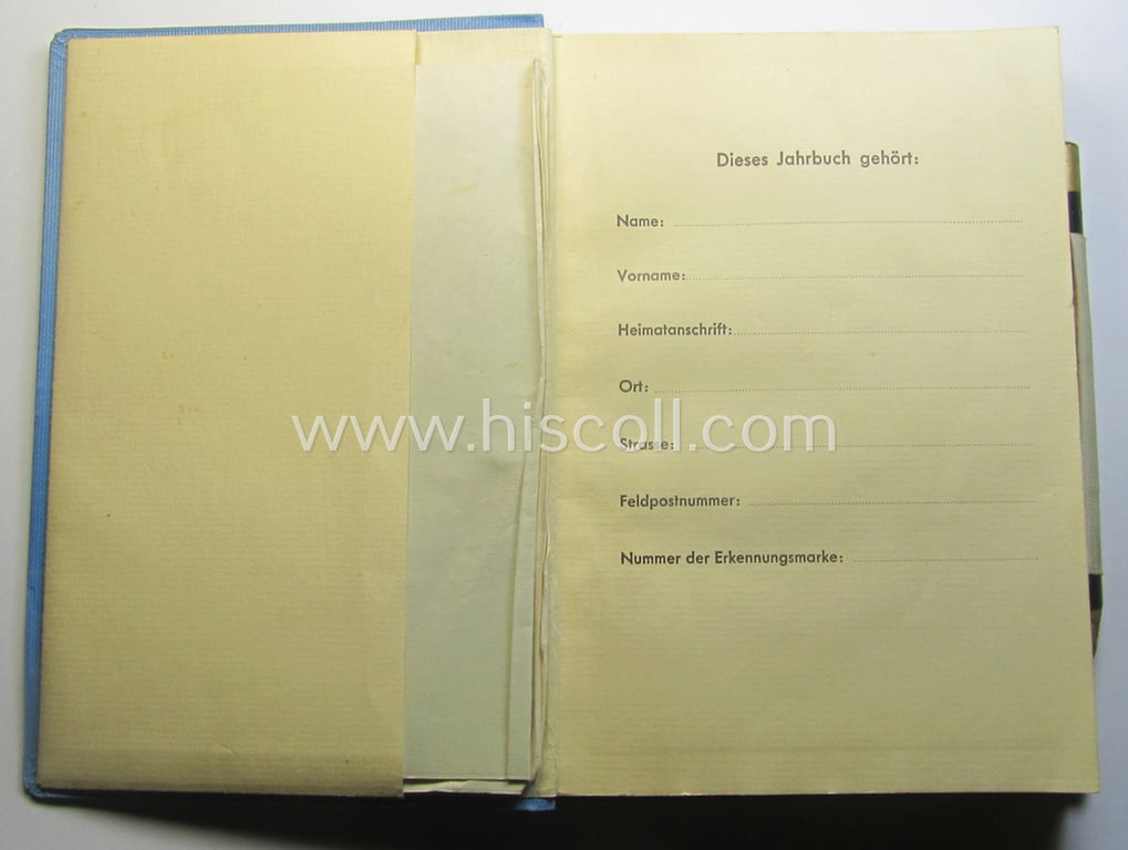 Neat - and most certainly not that often encountered! - 'Deutsche Wehrmacht'-related agenda (ie. annual diary or: 'Jahrbuch'): 'Norwegen' and that comes in a 'virtually mint' condition