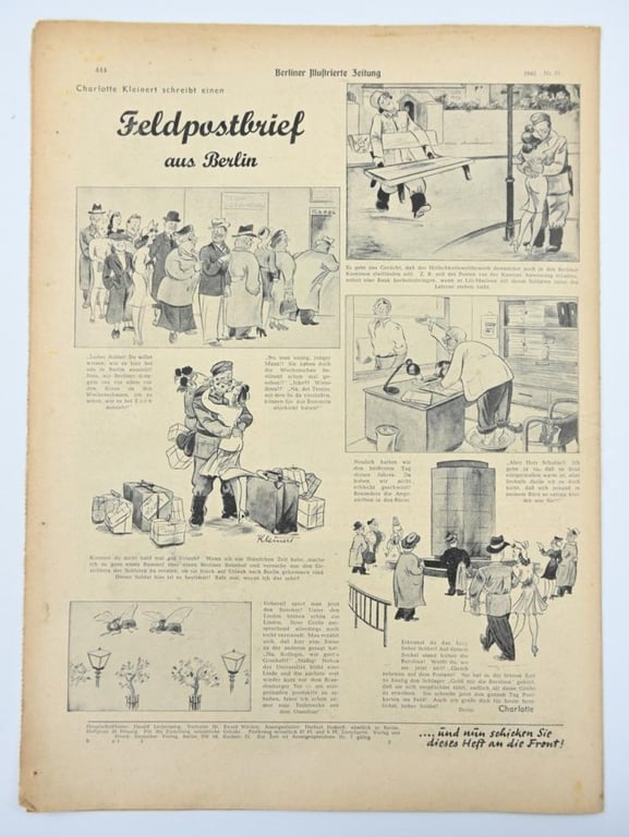 German Berliner Illustrierte Zeitung Newspaper 1942