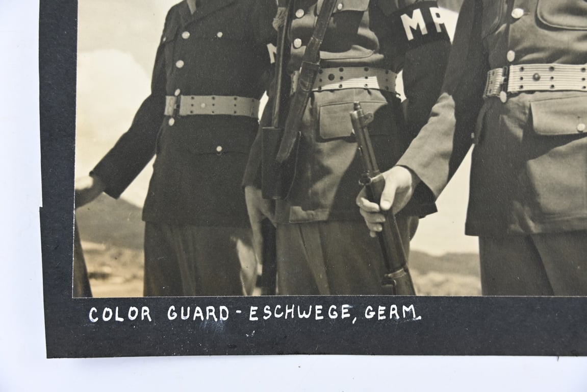 US WW2 Press Photo 'Color Guard'