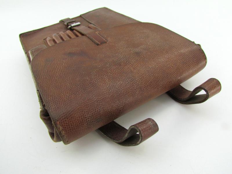 German Brown Leather Map Case with insert