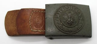 Wehrmacht (Heer) steel buckle by JFS 1942