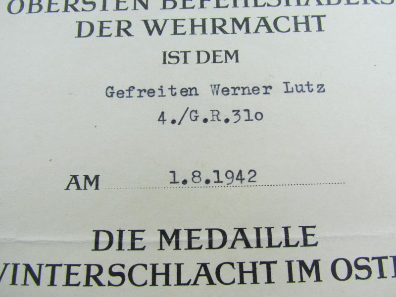 WH (Heer) Award Document Grouping from One Person