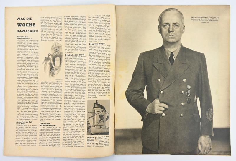 German Third Reich Magazine 'Die Woche' 1943