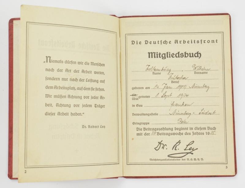 German DAF Memberpass