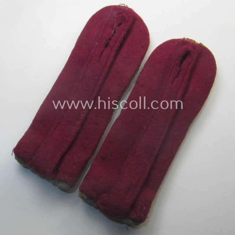 Truly worn pair of WH (Heeres) officers'-type shoulderboards: 'Leutnant des Nebelwerfer-Rgts. 2'