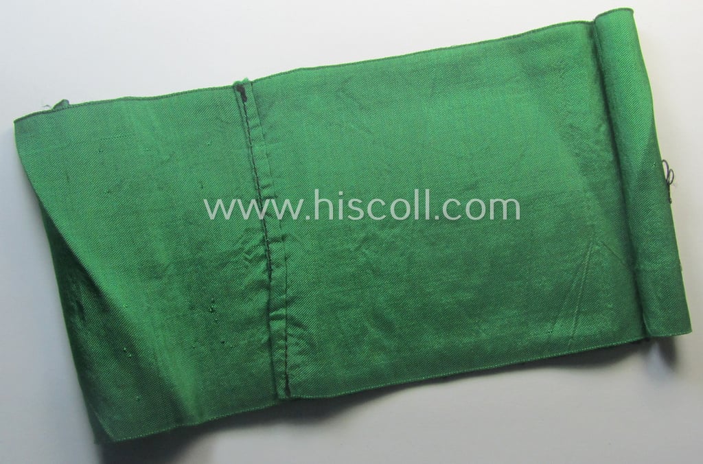 DRB- (ie. 'Deutsche Reichsbahn'-) related armband entitled: 'Reichsbahn' being of the 'entirely-woven'-type onto (typical) linnen-based cloth in a technique similar to the 'BeVo'-weave pattern