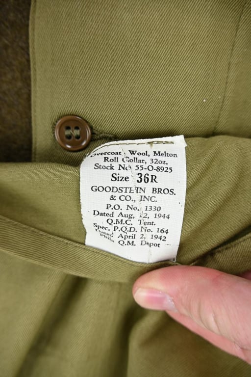 US WW2 EM/NCO Winter Greatcoat 2nd Infantry Division