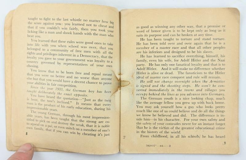 US WW2 Pocketguide to Germany