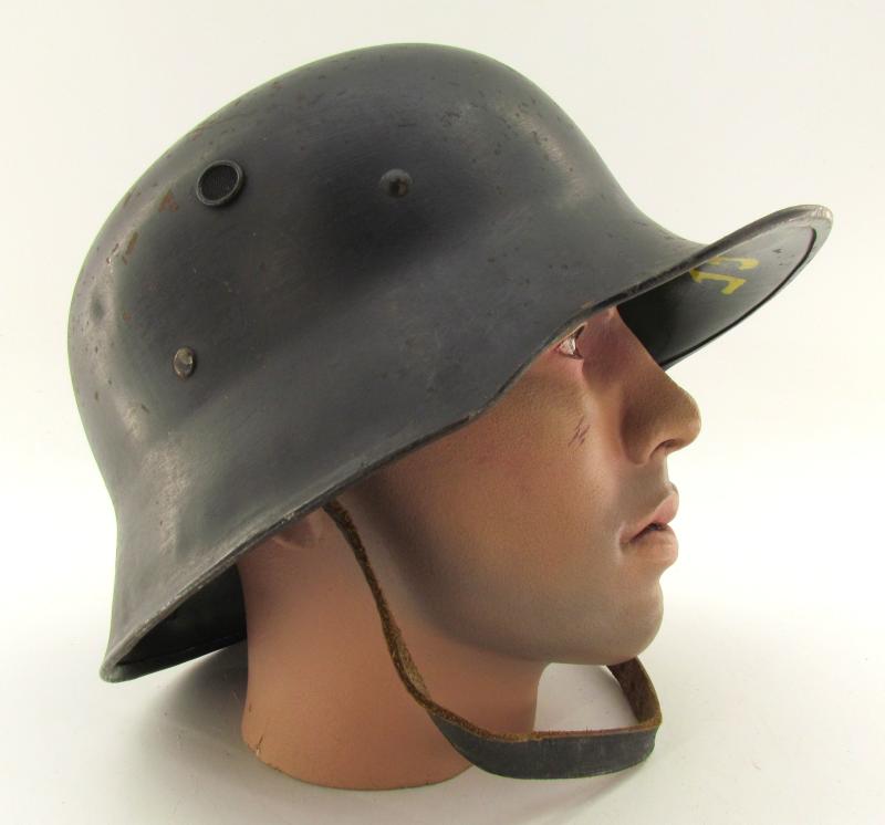 Early 'Himmler style' Helmet with screened vents