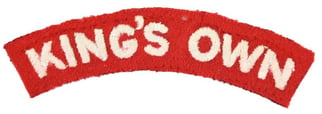 British WW2 King's Own Royal Lancaster Regiment Cloth...