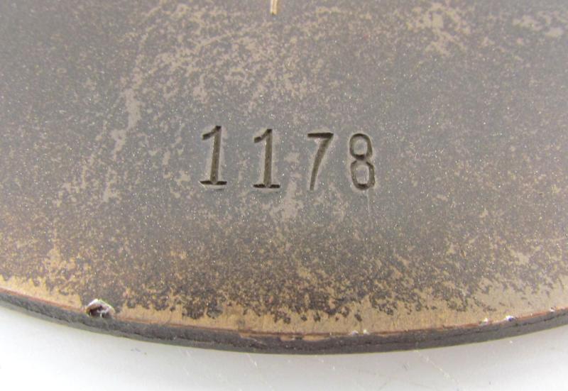 NSFK “Deutschlandflug 1938” Plaque in Case – Serial No. 1178