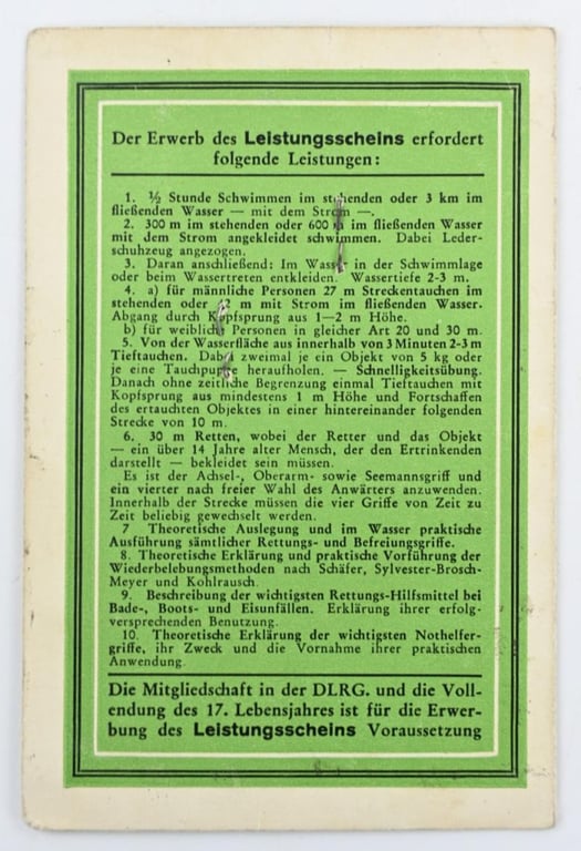 German DRLG Memberpass / Certificate