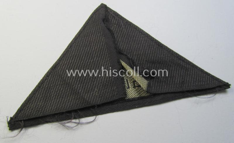 Attractive, German Red Cross (ie. 'Deutsches Rotes Kreuz' or 'DRK') greyish-coloured- and/or (typically) triangular-shaped arm-eagle entitled: 'Aalen 1' as was executed in the neat 'BeVo'-weave pattern