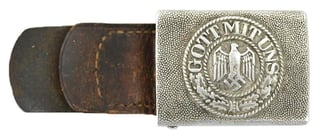 German WH Beltbuckle with Tab 'Wiedmann' 1937