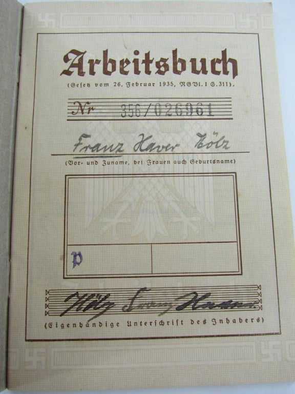 German Arbeitsbuch 1st pattern