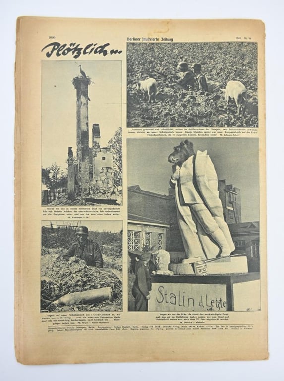 German Berliner Illustrierte Zeitung Newspaper 1941