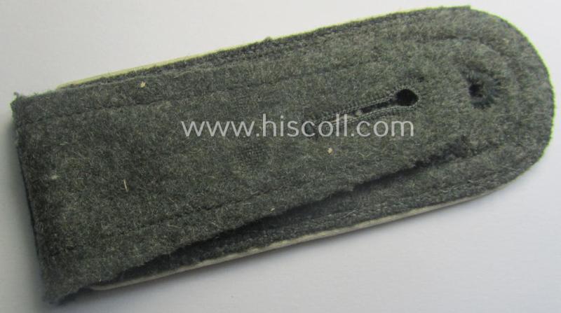 Superb - albeit regretttably single - example of an early-war-period (ie. 'M40'-pattern), WH (Heeres) 'cyphered', NCO-type shoulderstrap as was intended for an: 'Uffz. der Infanterie und Mitglied des Unteroffizierschule Bergzabern'