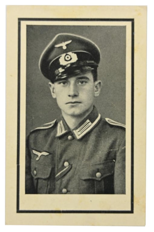German WH Feldgendarmerie Deathcard