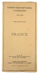 US WW2 Roadmap of France 1944