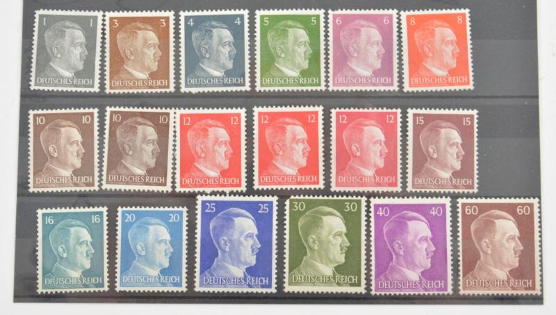 German Third Reich Era Stamp Grouping