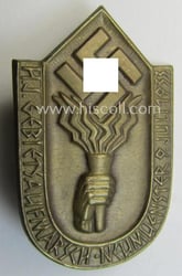 Golden-bronze-toned, HJ- (ie. DJ-) related 'tinnie' (ie. 'Tagungs-...