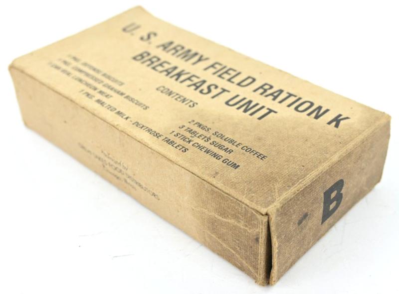 US WW2 Field Ration K Breakfast Unit Package